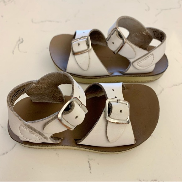 White Salt Water Sandals - Picture 8 of 9